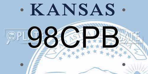 98CPB Kansas License Plate
