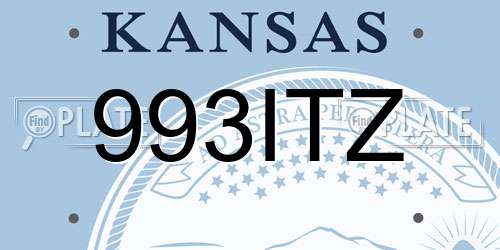 993ITZ Kansas License Plate