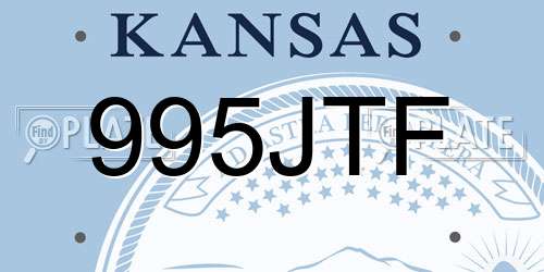 995JTF Kansas License Plate