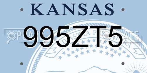 995ZT5 Kansas License Plate