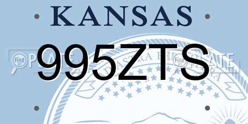 995ZTS Kansas License Plate