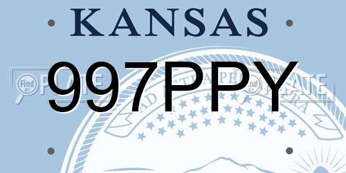 997PPY Kansas License Plate