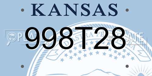 998T28 Kansas License Plate
