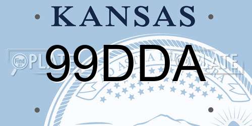 99DDA Kansas License Plate