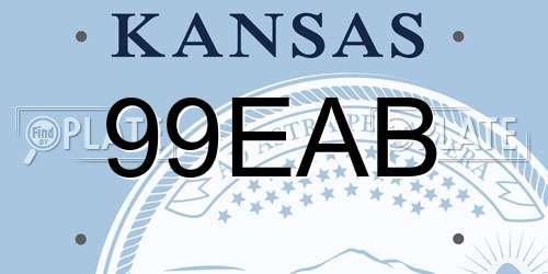 99EAB Kansas License Plate