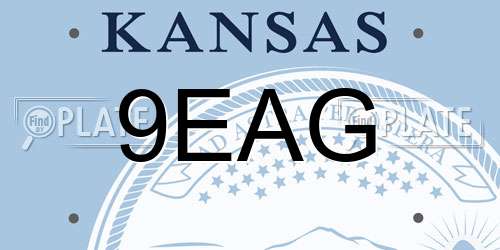 9EAG Kansas License Plate