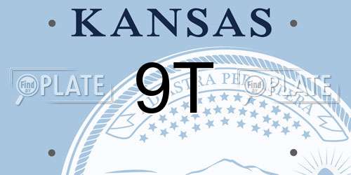 9T Kansas License Plate