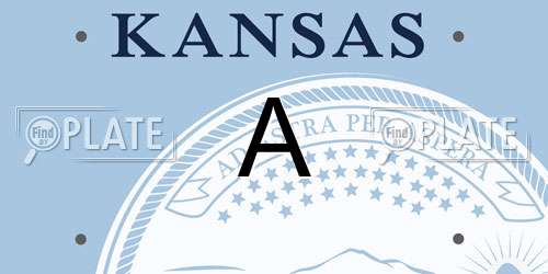 A Kansas License Plate