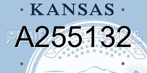 A255132 Kansas License Plate