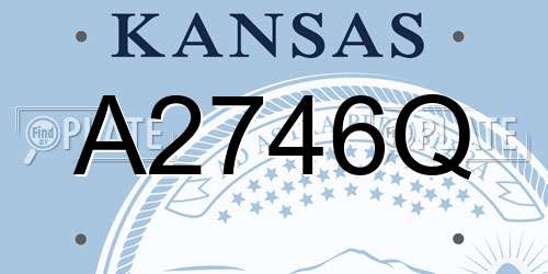 A2746Q Kansas License Plate