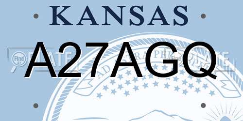 A27AGQ Kansas License Plate