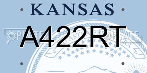 A422RT Kansas License Plate