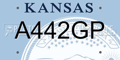 A442GP Kansas License Plate