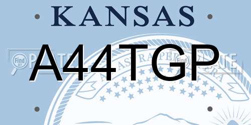 A44TGP Kansas License Plate