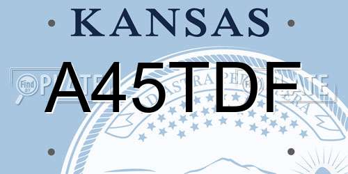 A45TDF Kansas License Plate