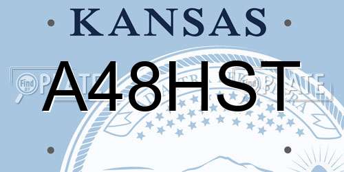 A48HST Kansas License Plate