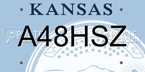 A48HSZ Kansas License Plate