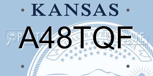 A48TQF Kansas License Plate