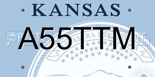 A55TTM Kansas License Plate