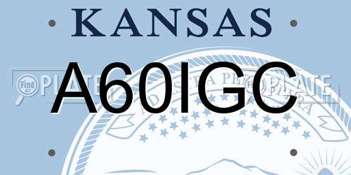 A60IGC Kansas License Plate