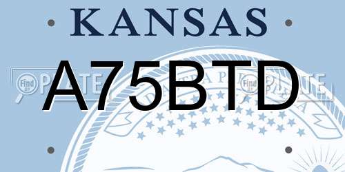 A75BTD Kansas License Plate