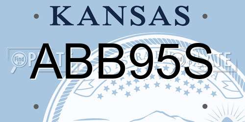 ABB95S Kansas License Plate