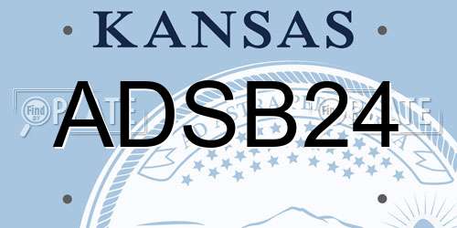 ADSB24 Kansas License Plate