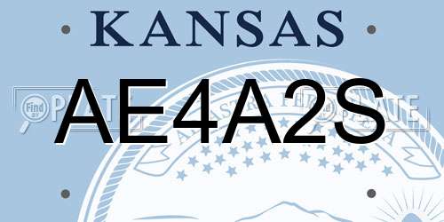 AE4A2S Kansas License Plate