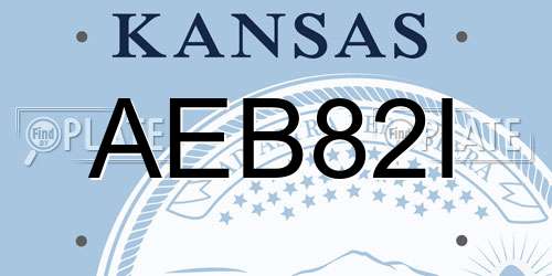 AEB82I Kansas License Plate