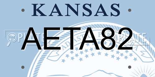 AETA82 Kansas License Plate