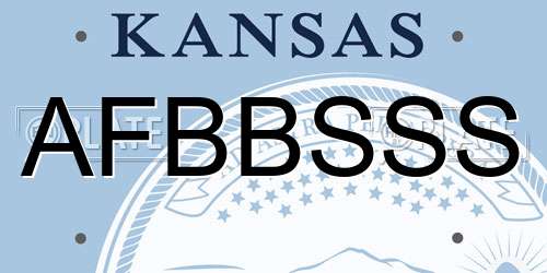 AFBBSSS Kansas License Plate