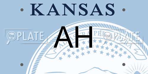 AH Kansas License Plate