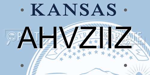 AHVZIIZ Kansas License Plate