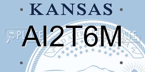AI2T6M Kansas License Plate
