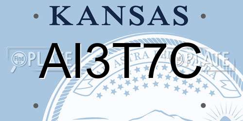 AI3T7C Kansas License Plate