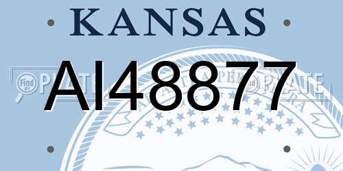 AI48877 Kansas License Plate
