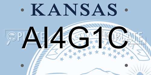 AI4G1C Kansas License Plate