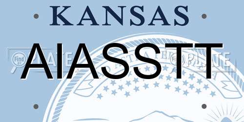 AIASSTT Kansas License Plate