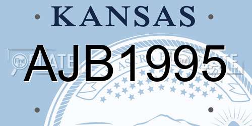 AJB1995 Kansas License Plate