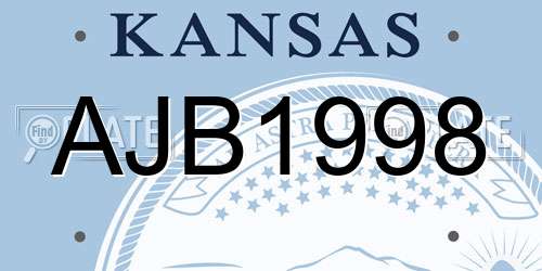AJB1998 Kansas License Plate