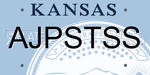 AJPSTSS Kansas License Plate
