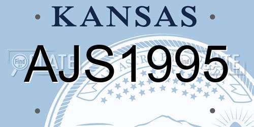 AJS1995 Kansas License Plate