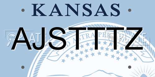 AJSTTTZ Kansas License Plate