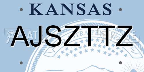 AJSZTTZ Kansas License Plate