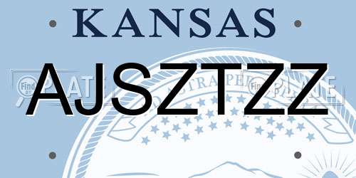 AJSZTZZ Kansas License Plate
