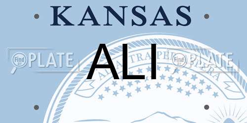 ALI Kansas License Plate