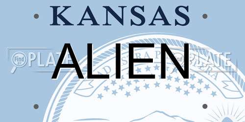 ALIEN Kansas License Plate