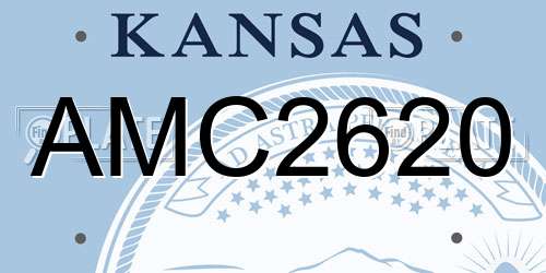 AMC2620 Kansas License Plate