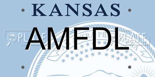AMFDL Kansas License Plate