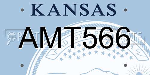 AMT566 Kansas License Plate